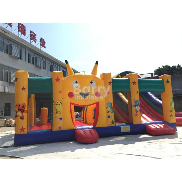 Fire - resistant Big Inflatable Bounce House With Slide Combo SCT EN71