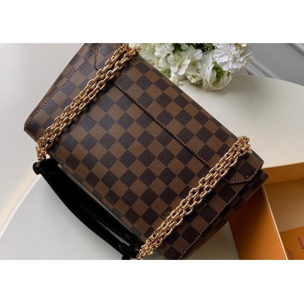 M40108 M40109 M401130 M40312 Damier Ebene Carvas And Soft Cowhide With Unique Design Chain Cross-Body Bag