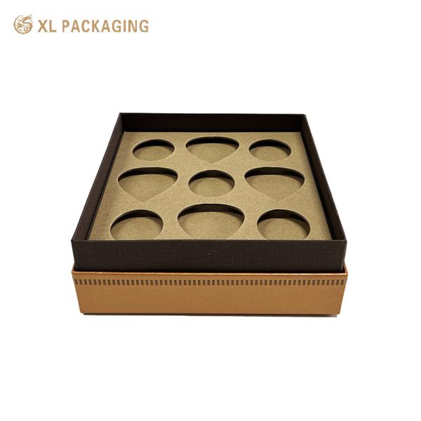 Luxury Chocolate Candy Packaging Lid Bottom Box Honeycomb Paper Christmas Gift Packing