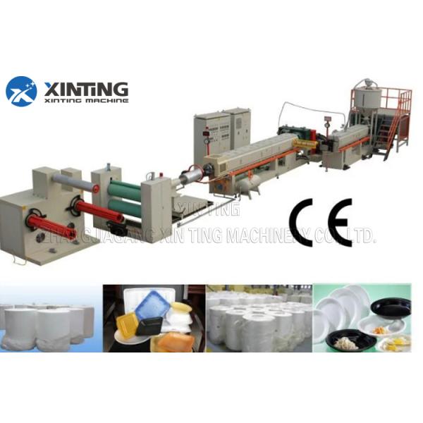 Double Screw PS Foam Sheet Extrusion Machine / Line Light Weight For Food Container