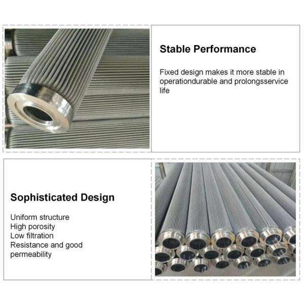 Materials Stainless Steel 304 Metal Mesh Filter Element for Hydraulic Liquid Filtration