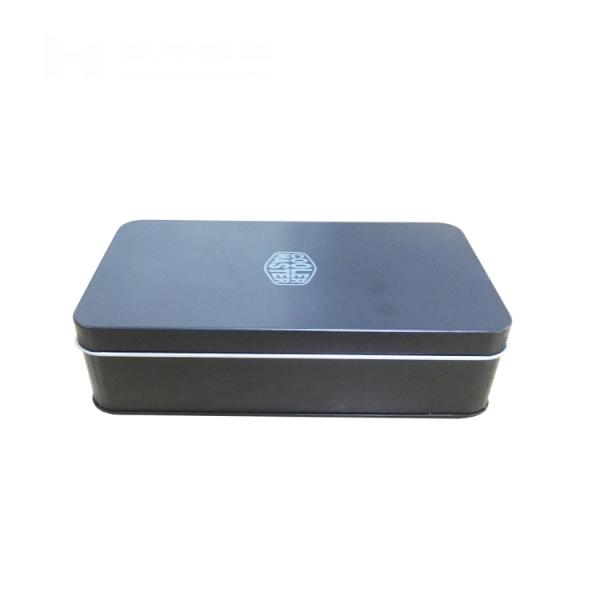 Food Grade Rectangular Hinged Tin Containers Metal Tin Box Packaging China Supplier
