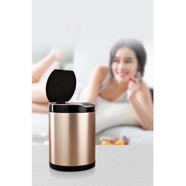 3.4 gal Garbage Slim Townew T3 Slim Stainless Steel Trash Can with Smart Sensor