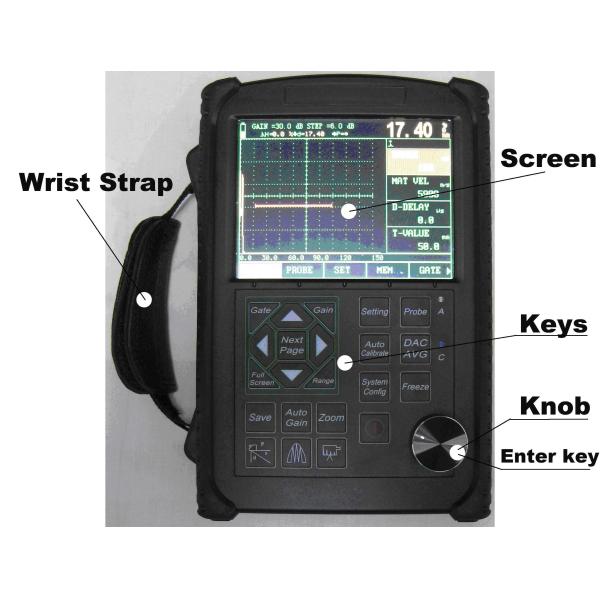 USB Memory Knob Portable Ultrasonic Flaw Detector in physics FD310 mini total 1kg with battery