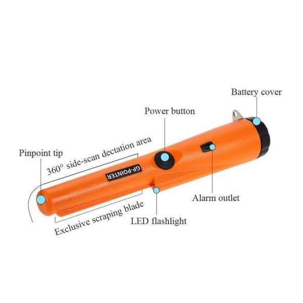 360 Degree Round Stick Super Scanner Handheld Metal Detector For Public Security