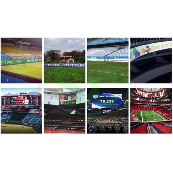 Front Maintenance External Electronic Signs Led Display Stadium P10 8000cd/㎡ Brightness