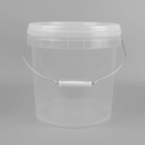 Quality 25*23*27cm Transparent Plastic Bucket 10L Plastic Bucket With Lid for sale