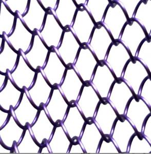 China Decorative Metal 45% Open Chain Link Mesh Curtain Aluminum Alloy Coil Drapery on sale