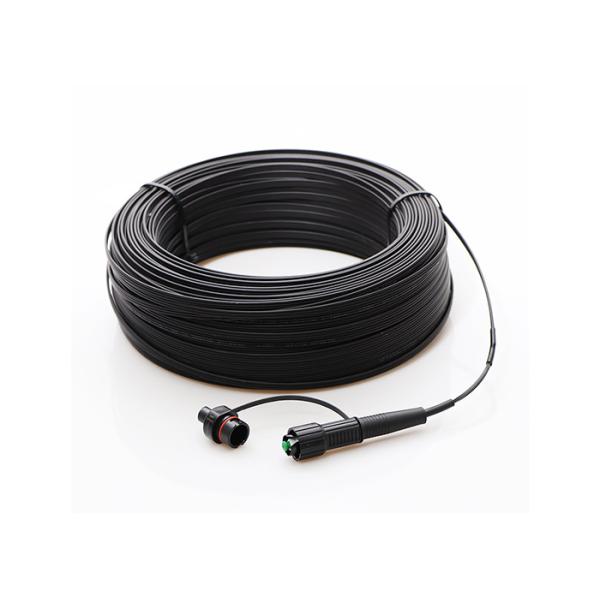 Mini SC APC FTTH Drop Cable With Waterproof Connector