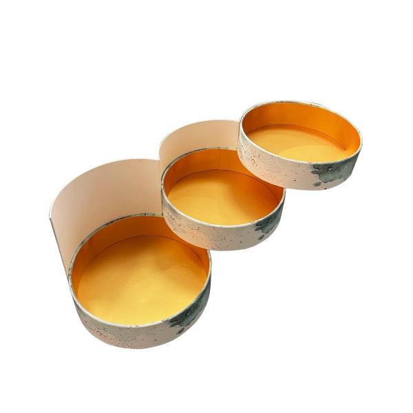 Hot Stamping Surface Handling Customized Luxury Three Layers Round Shape Cylinder Paper Tube for Chocolate Tea in CMYK Color