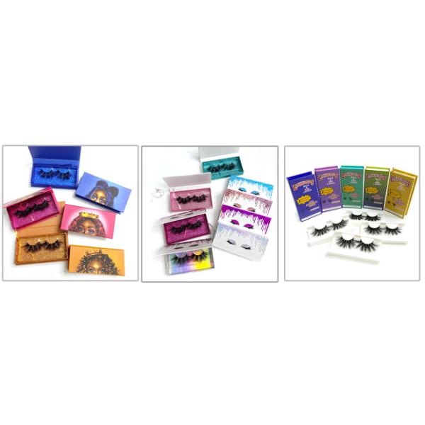 Reusable Fluffy Mink Lashes , Natural Look Vegan Cruelty Free Lashes