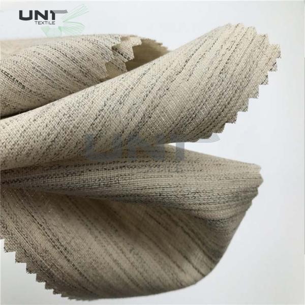 Polyester Uniform Interlining Fabric Lining Stiff And Smooth