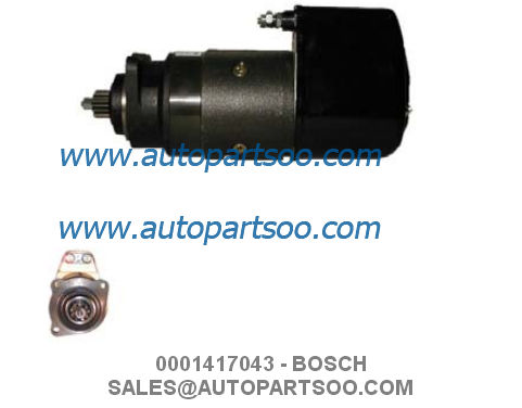 0001417045 0001417046 - BOSCH Starter Motor 24V 5.4KW 9T MOTORES DE ARRANQUE