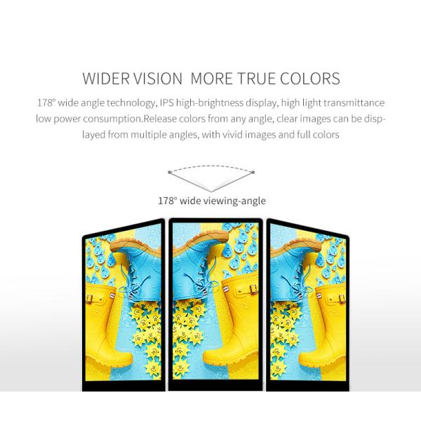 Landing Split Portable Vertical High Definition 43 Inch Floor Standing Kiosk