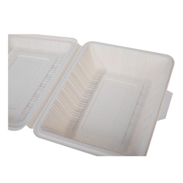 900ml Takeaway Food Corn Starch Box Disposable Cutlery Clamshell Biodegradable