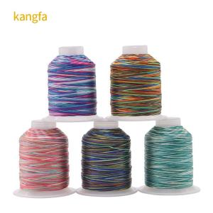 High Temperature Resistant 100G Weight 15ply Rainbow Weaving Crafts Polyester