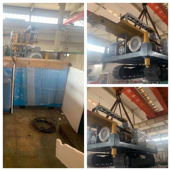 Compact Structure Crawler Type Anchor Drilling Rig for Rotary Drilling with Common Alloy Drill Bits in Tajikistan