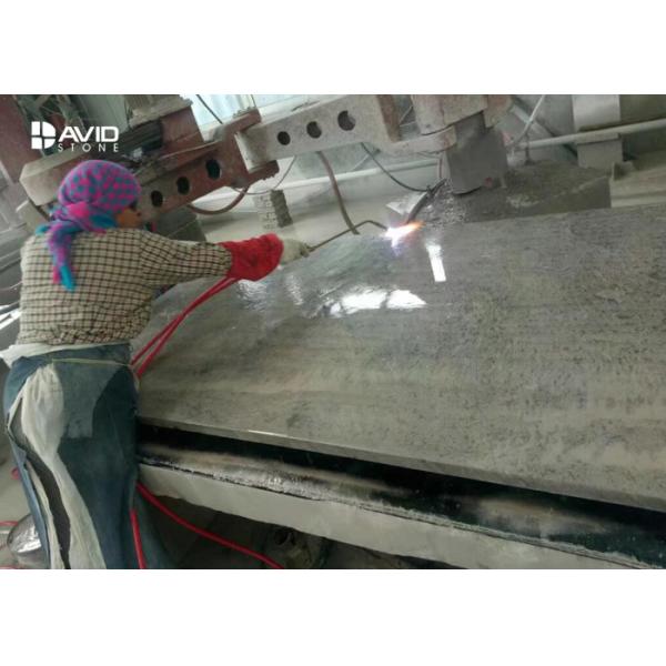 30mm Thickness Limestone Patio Slabs Honed / Polished / Flamed Surface Treament