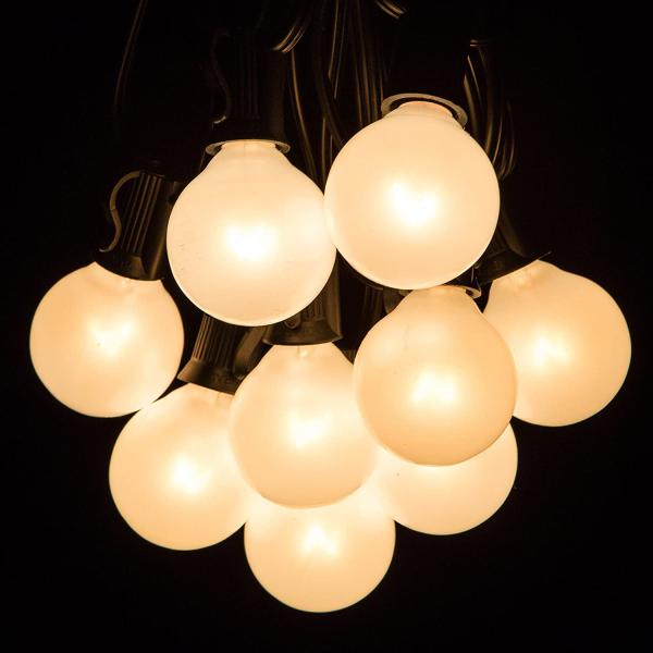 Shatterproof Opal G40 Globe Bulb String Light For Decoration