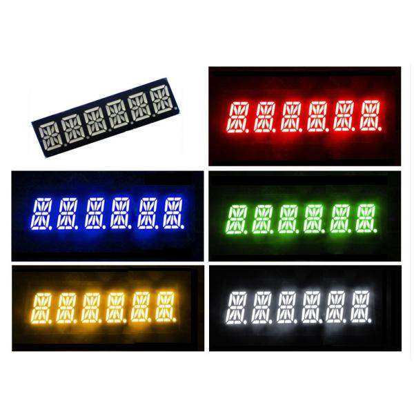 0.39" 16 segment LED Display 6 Digits Super Red Color 49x15x8mm