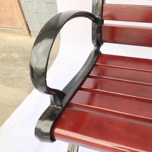 Wearproof 1400*560*800mm Cast Iron And Wood Garden Bench