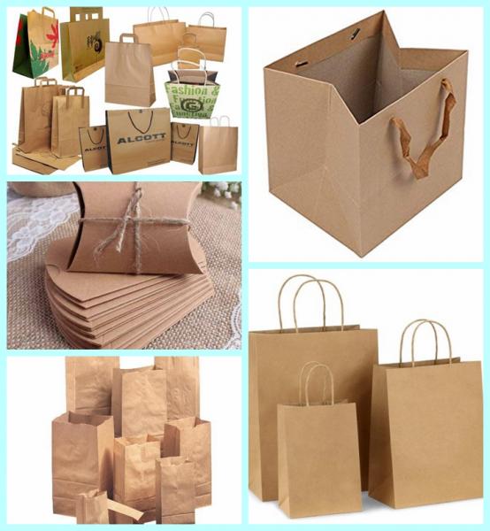 Biodegradable kraft paper Brown Color 160GSM for Shopping Bags
