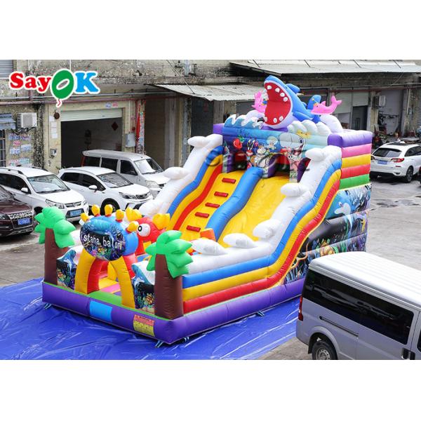 Inflatable Bouncy Slide Commercial Jumbo Inflatable Jumper Slide Combo For Children
