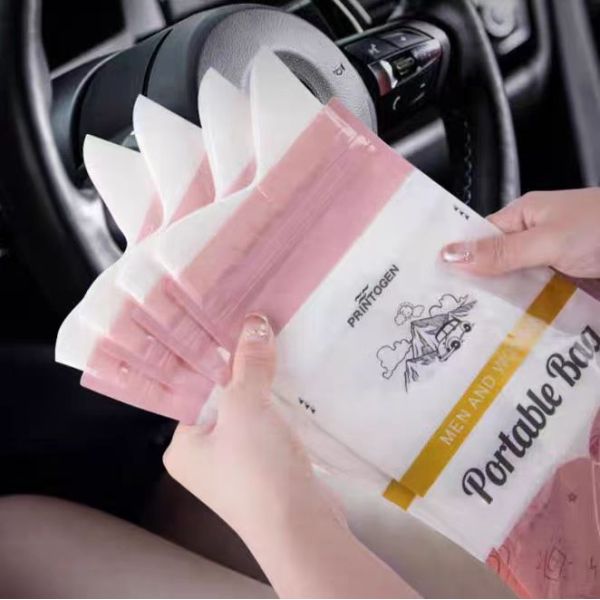Custom Portable Disposable 700ML Packaging Traffic Jam Emergency Urinal Disposable Camping Car Travel Pee Bag Toilet Urine Bags