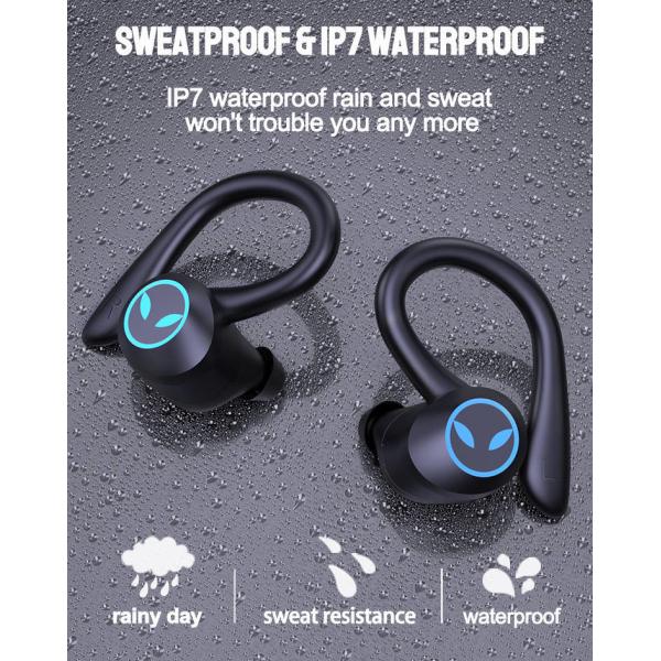 HIFI Lossless Sound Wireless Waterproof Earbuds With Ear Hooks 10mm Speaker