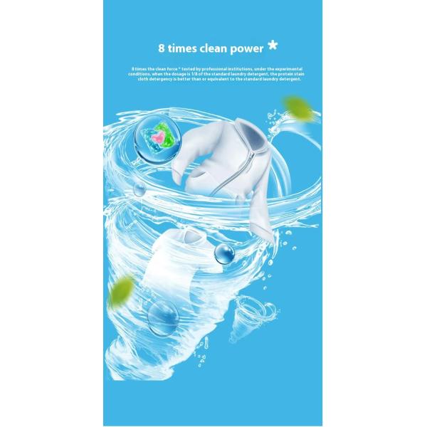 Highly Concentrated 3 In 1 Laundry Detergent Pods Customized Fragrance MSDS Certified