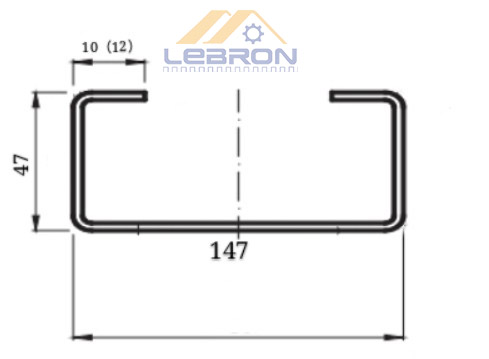 47 - 147mm 8m/Min C Purlin Roll Forming Machine For Galvanized Steel Coil