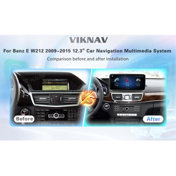 Viknav 12.3Inch Android Car radio With Screen For Mercedes Benz E Class W212 2009-2015 GPS Navigation 2Din Player NTG4.0