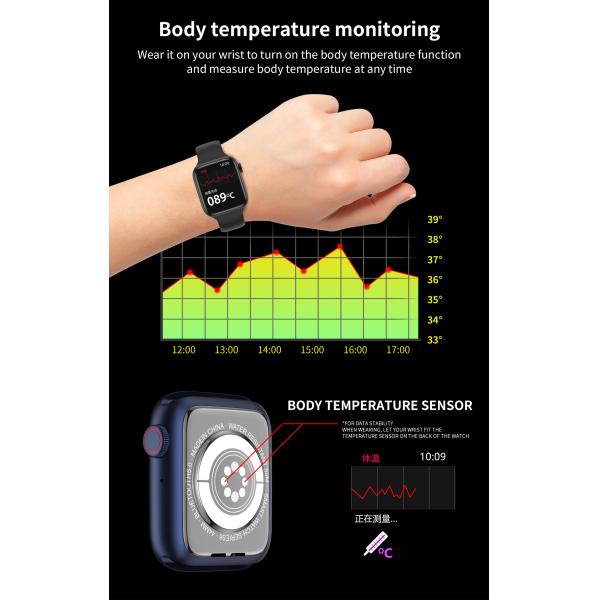 AW9 Smart Watch 1.75inch IPS Android Waterproof Smart Watch With Alarm Clock Reminder