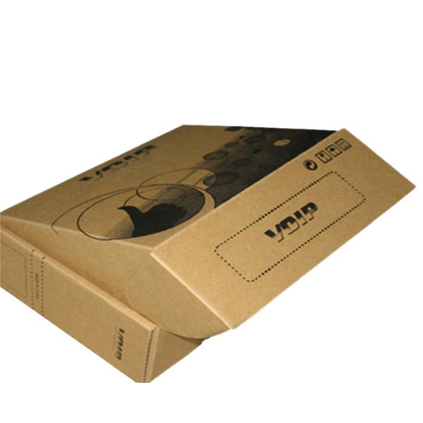 Custom E-Flute Kraft Corrugated Paper Mailers Shipping Boxes With Artwork Printing