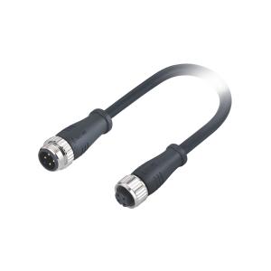 China M16 Connector Male To Female 4 Pin A Code Molded Pur 1m 4x16awg Unshielded Cable on sale