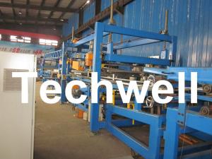 Quality 32KW, 50 - 250mm Rock Wool Insulated Sandwich Panel Line Machine For Prefabricated House for sale