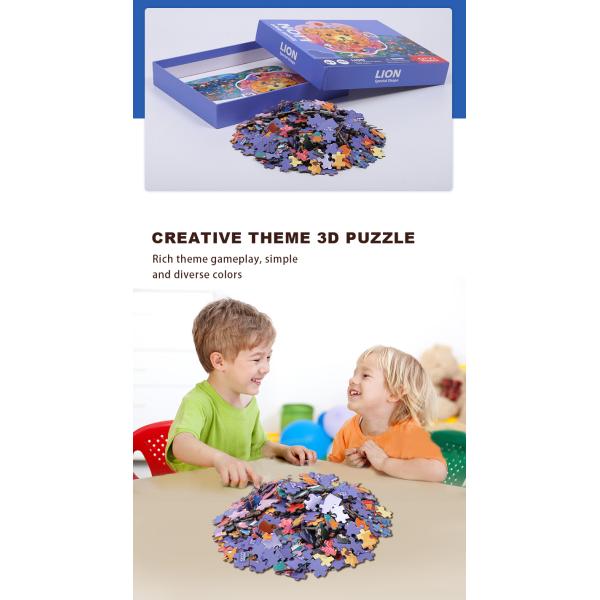 Irregular Paper Animal Shaped Puzzles Jigsaws For 5 Year Olds