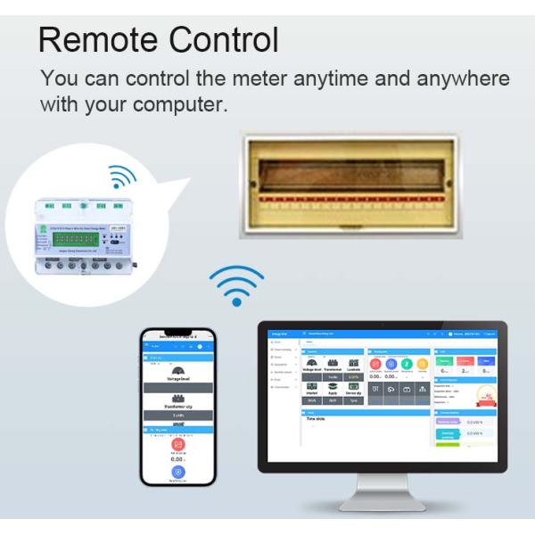 3 Phase Prepaid Electronic Energy Meter Three Phase Kwh Meter Wifi Muiltifunctions