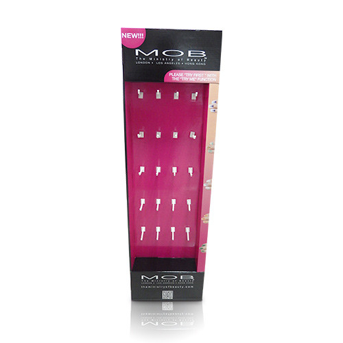 350G CCNB Cardboard Hat Display Rack , Commercial Peg Hook Display Rack