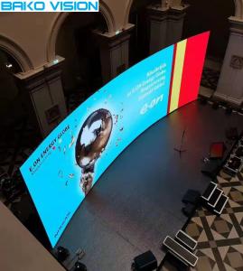 Curved Rental Stage LED Video Display P3.91 High Refresh Rate For Perfomance Exhibition