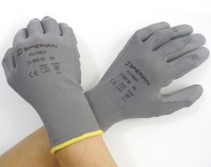 China 13G Knitted Polyester Liner PU Coated Glove/PU Working Gloves/PU flex glove on sale
