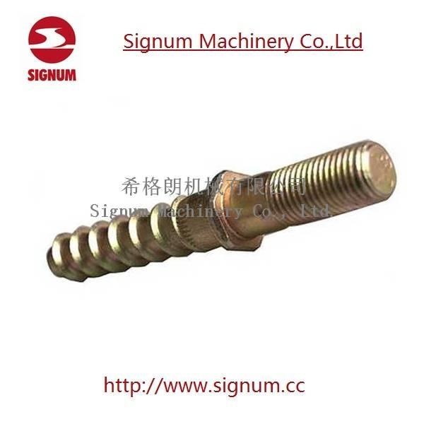 Buy Customized Design Double Head Zinc Plated Railway Screw Spike for Railroad at wholesale prices