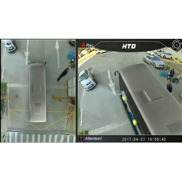 Fisheye Front And Rear Car Camera System , Monitoring 360 Surround View Car Camera