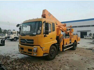 Buy DONGFENG Hydraulic Platform Truck , Vehicle Mounted Work Platforms 360°Slewing Angle at wholesale prices