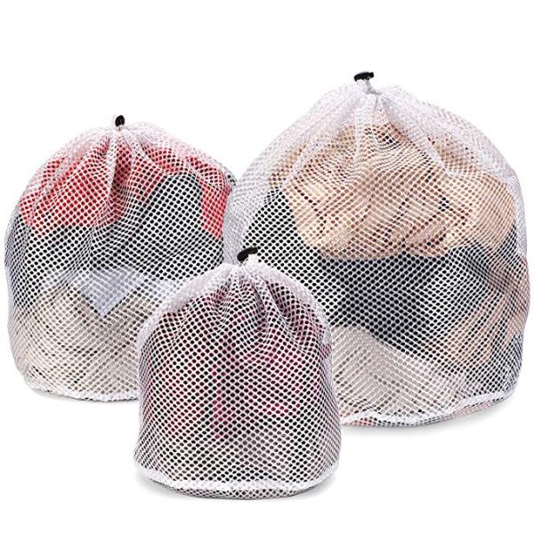 Delicate Underwear Net Mesh Laundry Bag Wash Protection Rope Seal Open Convenient