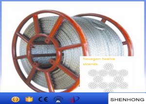 Quality Hexagon 12 Strands Anti Twist Wire Rope Steel Wire Rope 11Mm - 24Mm Diameter for sale