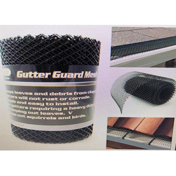 White Black Plastic Mosquito Net Gutter Mesh 17cm X3m