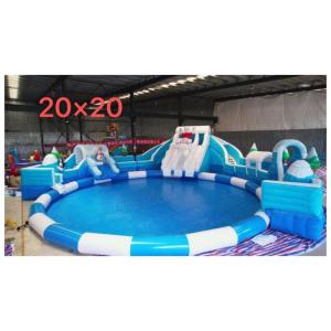 Quality Commercial Occasion Get a Double-Sided Children's Inflatable Water Slide with Pool for sale