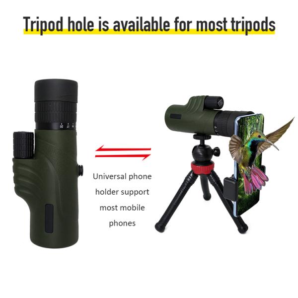 Zoom Telescopic 8-20x42 Powerful Monocular Telescope With Mobile Phone Clip