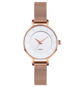 Quality Q021 rose gold girls womans quartz watches back stainless steel watches women lady luxury watch for sale